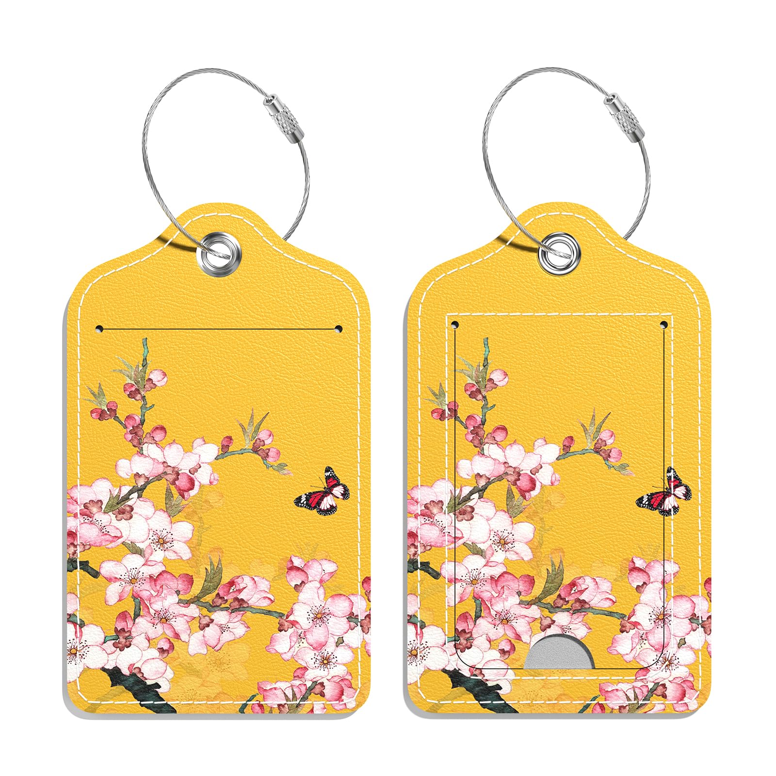 Gepäckanhänger Aus PU Leder - Reiseetiketten Für Koffer & Reisetasche