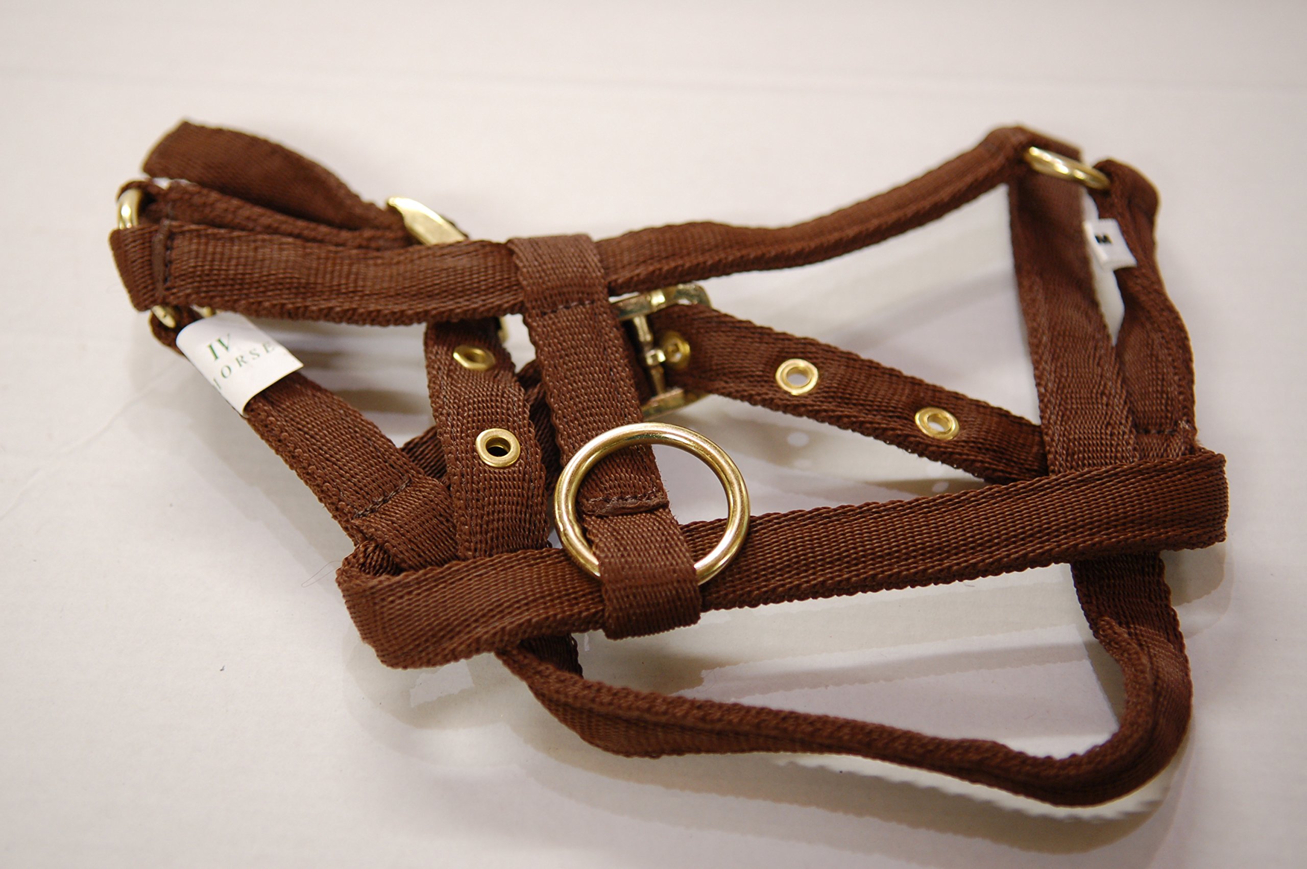 IV Horse Premium Wee Pony Nylon Headcollar (Brown, Medium) — image 1