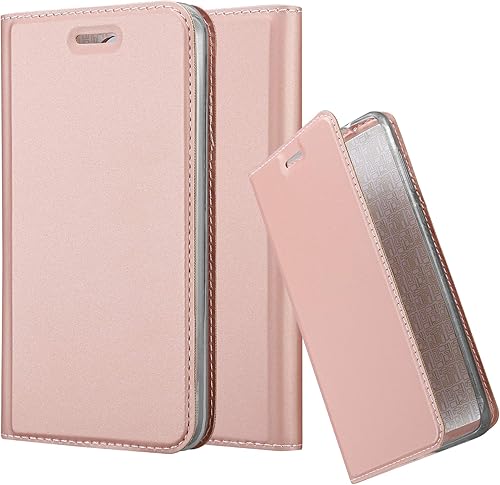 Cadorabo Custodia Libro per 2017 Classy Oro Rosa     con Vani Carte  Funzione Stand Chiusura Magnetica     Portafoglio Cover Case Wallet Book Etui Protezione