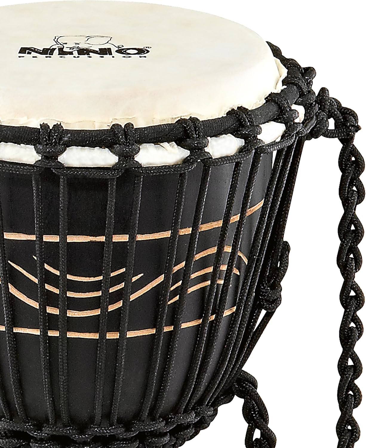 Meinl NINO African Style Rope Tuned Djembe 7” X Small Moon Rhythm Series
