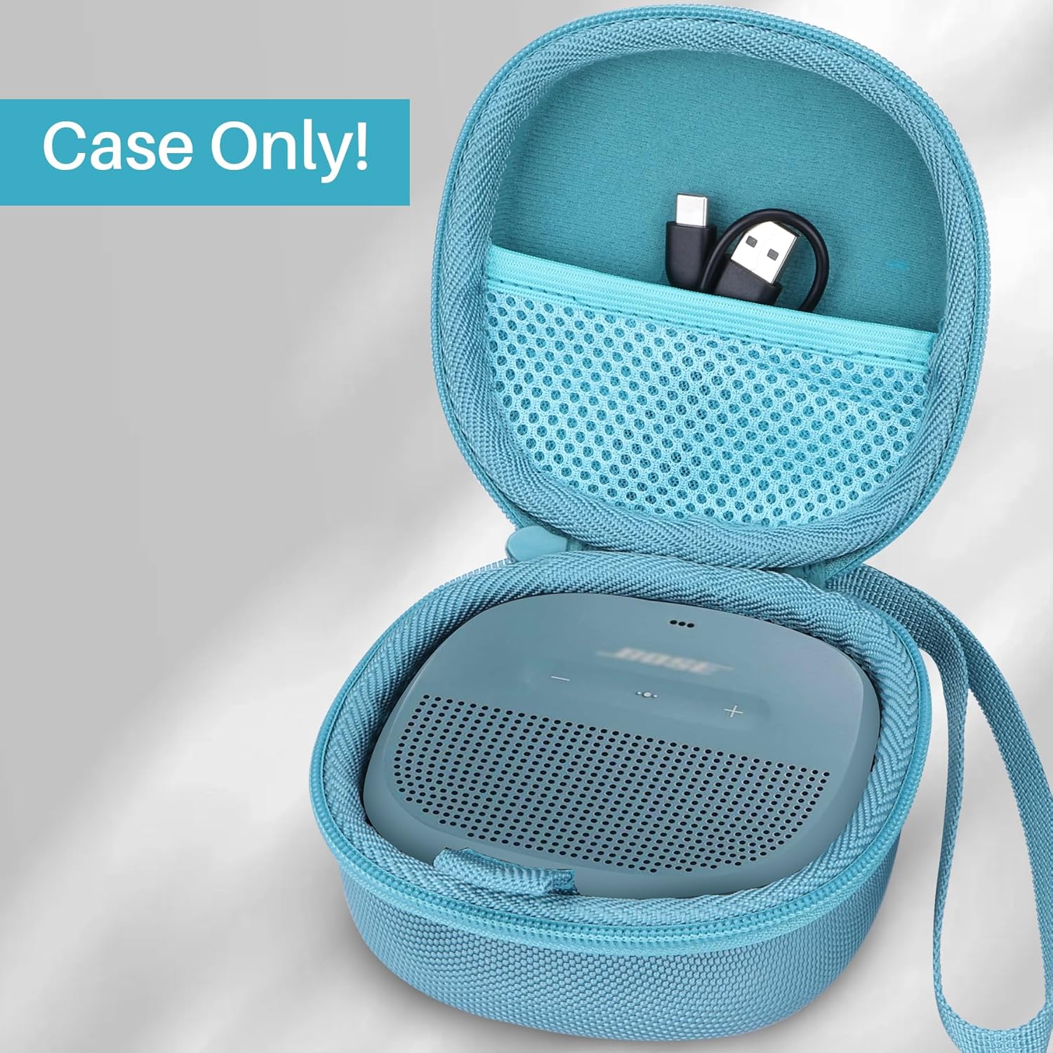 Storage Case Compatible with Bose SoundLink Micro Speaker (Light Blue Case) - Image 2