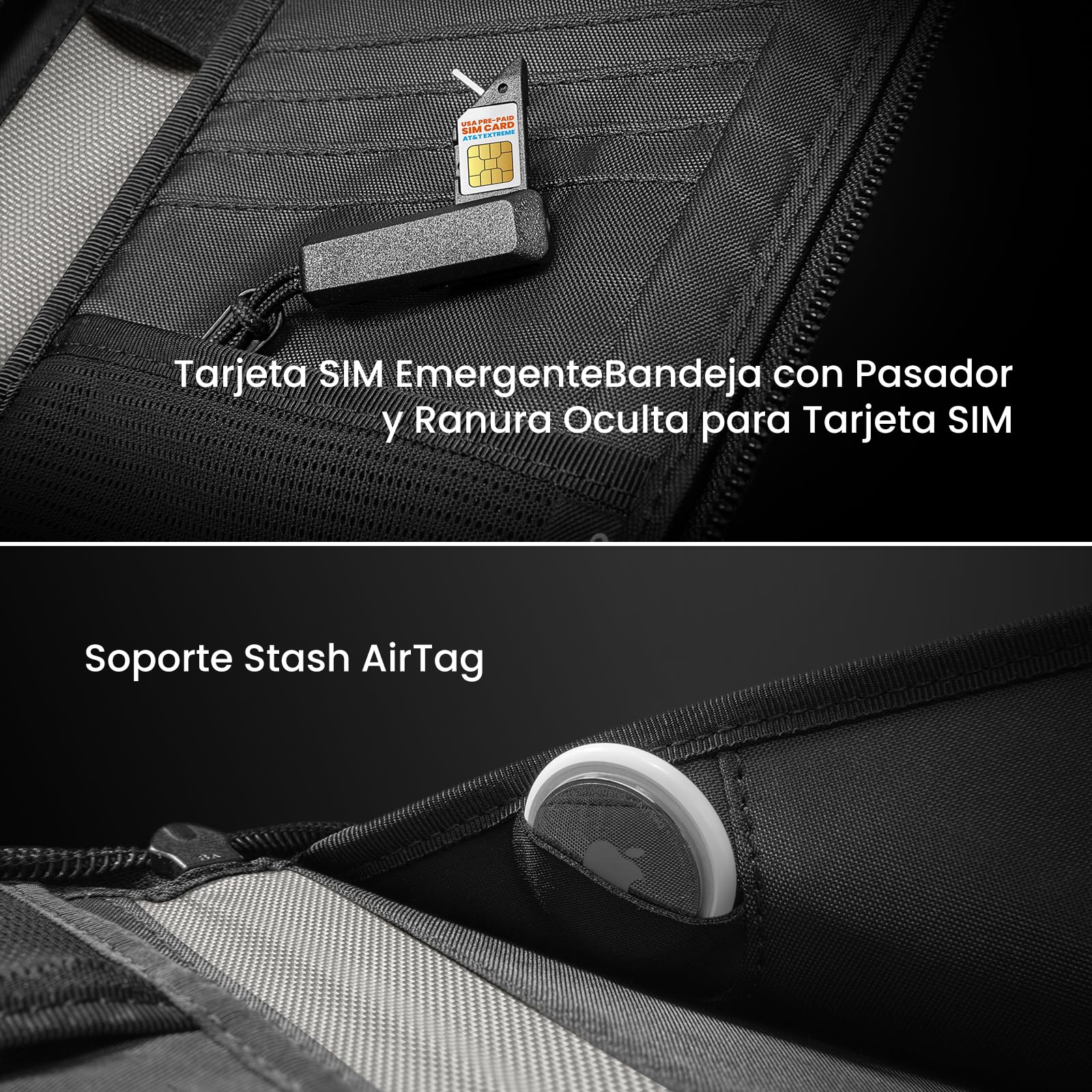 tomtoc Fundas de Pasaporte para 4 Pasaportes y 4 Tarjetas, Estuche Protector para Pasaporte Familiar para Tarjeta SIM y Pasador de Expulsión, Protección RFID, Bolsillo para Tarjeta de Vacunación