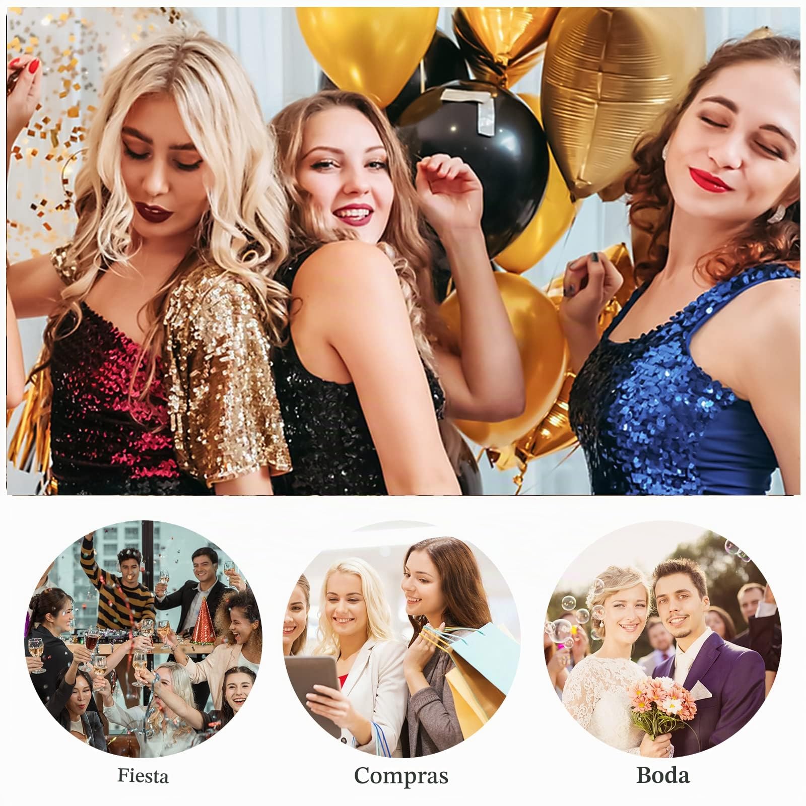 CORIOS Bolso Fiesta para Mujer Brillante Bolso de Noche Bolsa de Cadena Boda Cartera de Mano Bolso de Hombro Elegante Bolso Bandolera para Fiesta de Graduación Banquete Boda Albaricoque