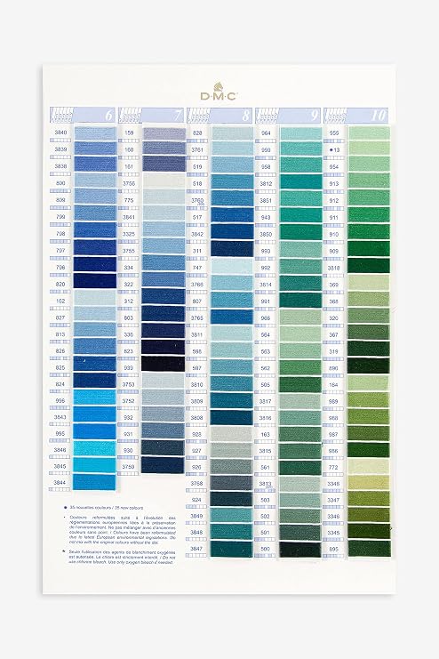 DMC Threaded Color Card - W100B