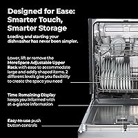 Vista 5 de Kenmore 24" Premium Hybrid Tub Dishwasher - UltraWash, MoreSpace Adjustable Rack, High Temp & SmartWash - 12 Place Settings - 54 DBA - ENERGY STAR