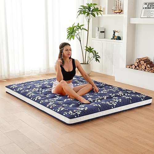 Miniatura 3 de Dr.Futon Colchón de futón japonés extra grueso plegable enrollable para invitados, tumbona y Tavel