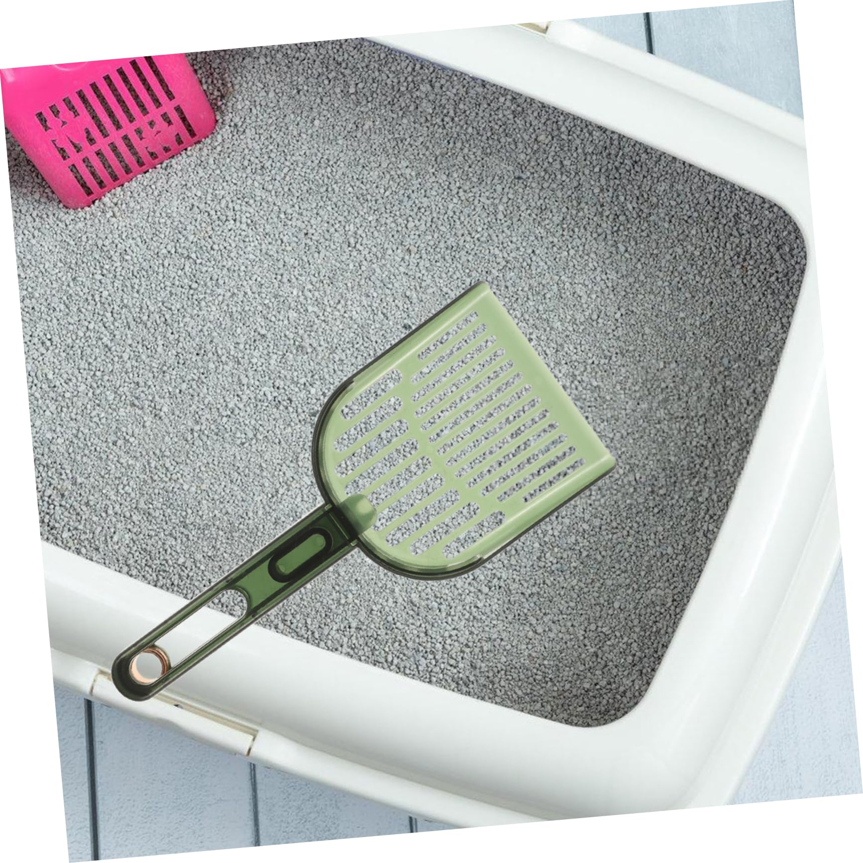 YARNOW 4 Pz Paletta per lettiera per Gatti raccoglitori di lettiere per Animali Domestici Paletta per rifiuti Lunga Pala per Gatti Pala per lettiera per Animali Domestici plastica ABS
