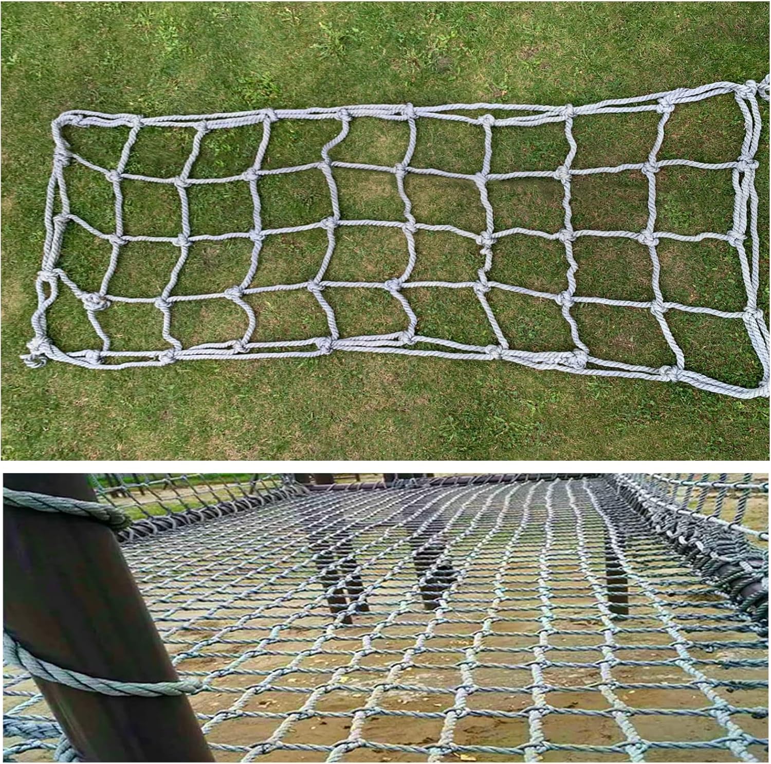 Outdoor Climbing Cargo Net for Kids, 6.6x9.8ft Playground Training Net, Durable Climbing Netting for Backyard Sports & Fitness, Safe Physical Activity Gear