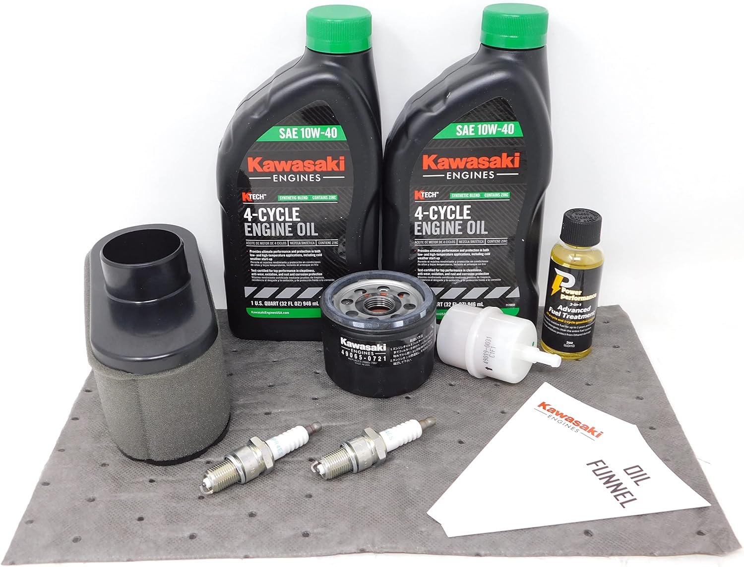 Kawasaki 99969-6543 10W-40 Maintenance Kit for FR651V FR691V FR730V All FS with Fuel Treatment