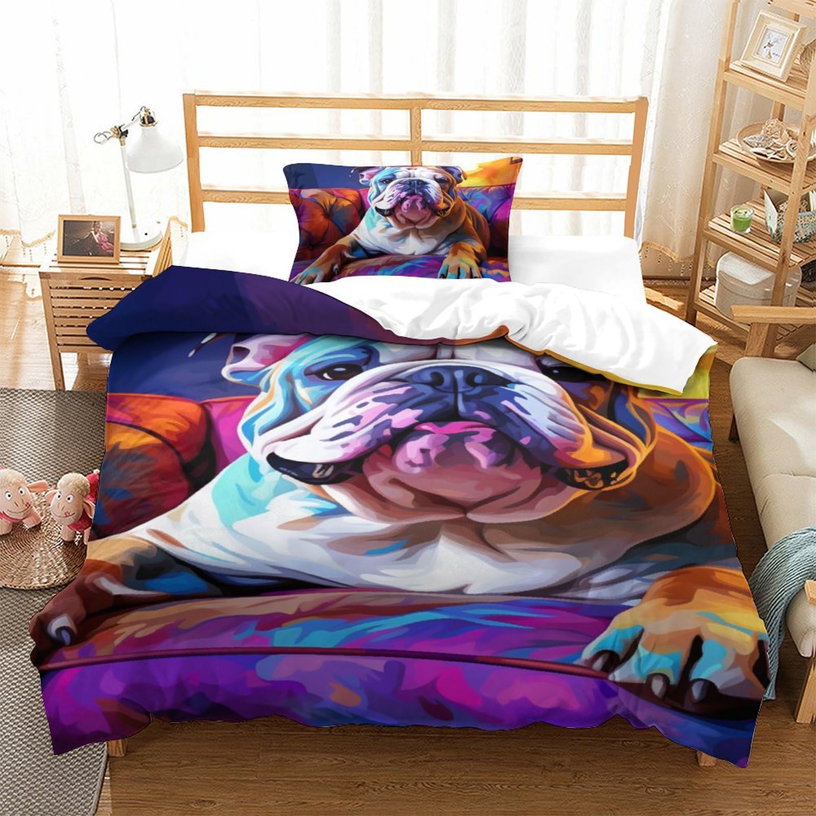 Parure bouledogue français 3D pour transformer votre chambre