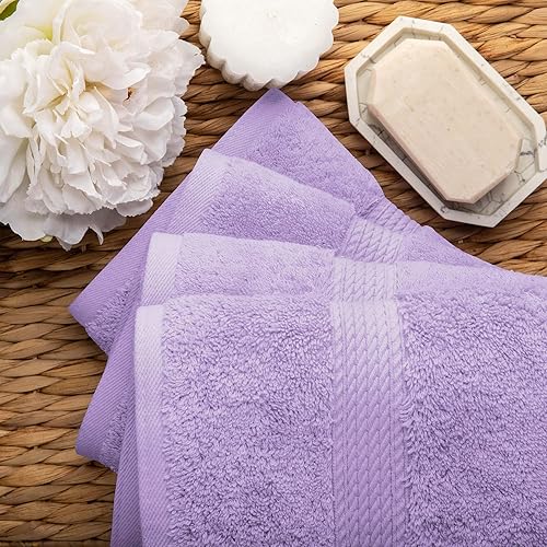 Vista 441 de SUPERIOR - Juego de toallas de algodón egipcio de 28.22 oz/m², incluye 2 toallas de baño, 2 toallas de mano, 2 toallas para la cara, artículos