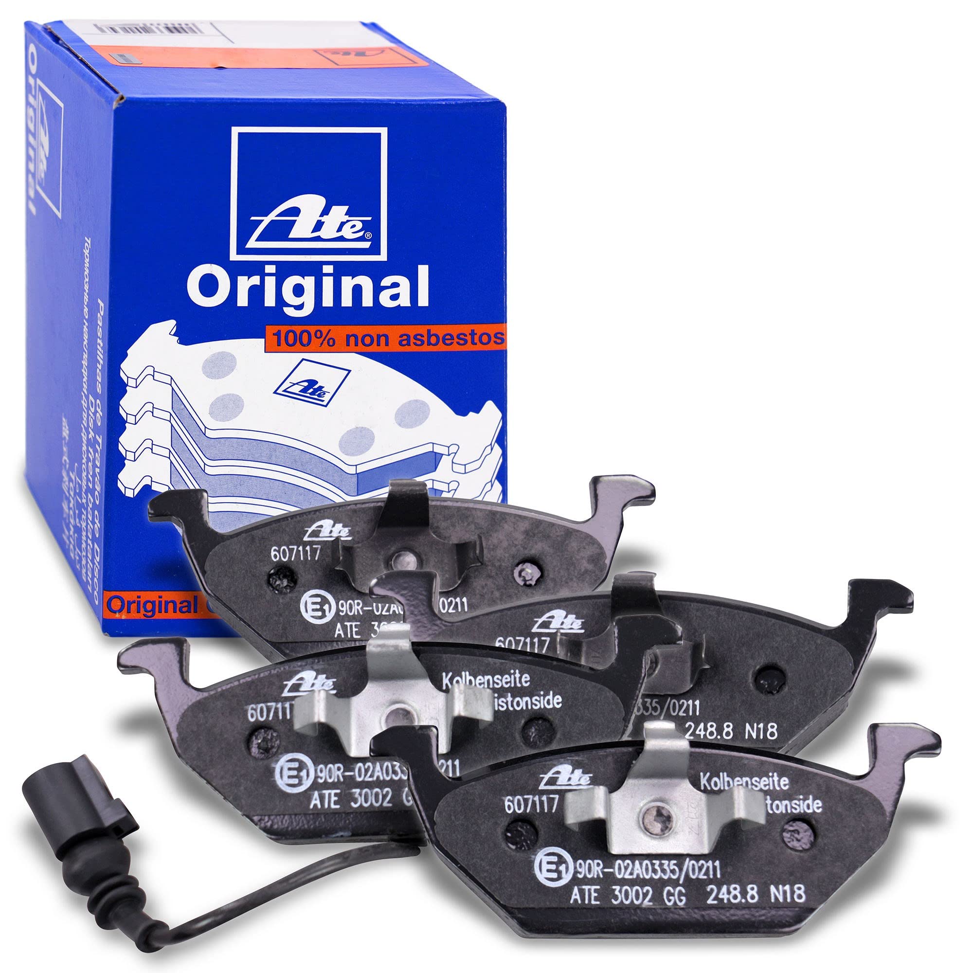 ATE Set di freni asse anteriore+dischi freno anteriori ¯ 280mm e pastiglie freno anteriori Compatibile con AUDI A3, SEAT ALTEA, LEON, TOLEDO 3, SKODA OCTAVIA 2, YETI, VW BEETLE, CADDY 3, GOLF 5+6, JET