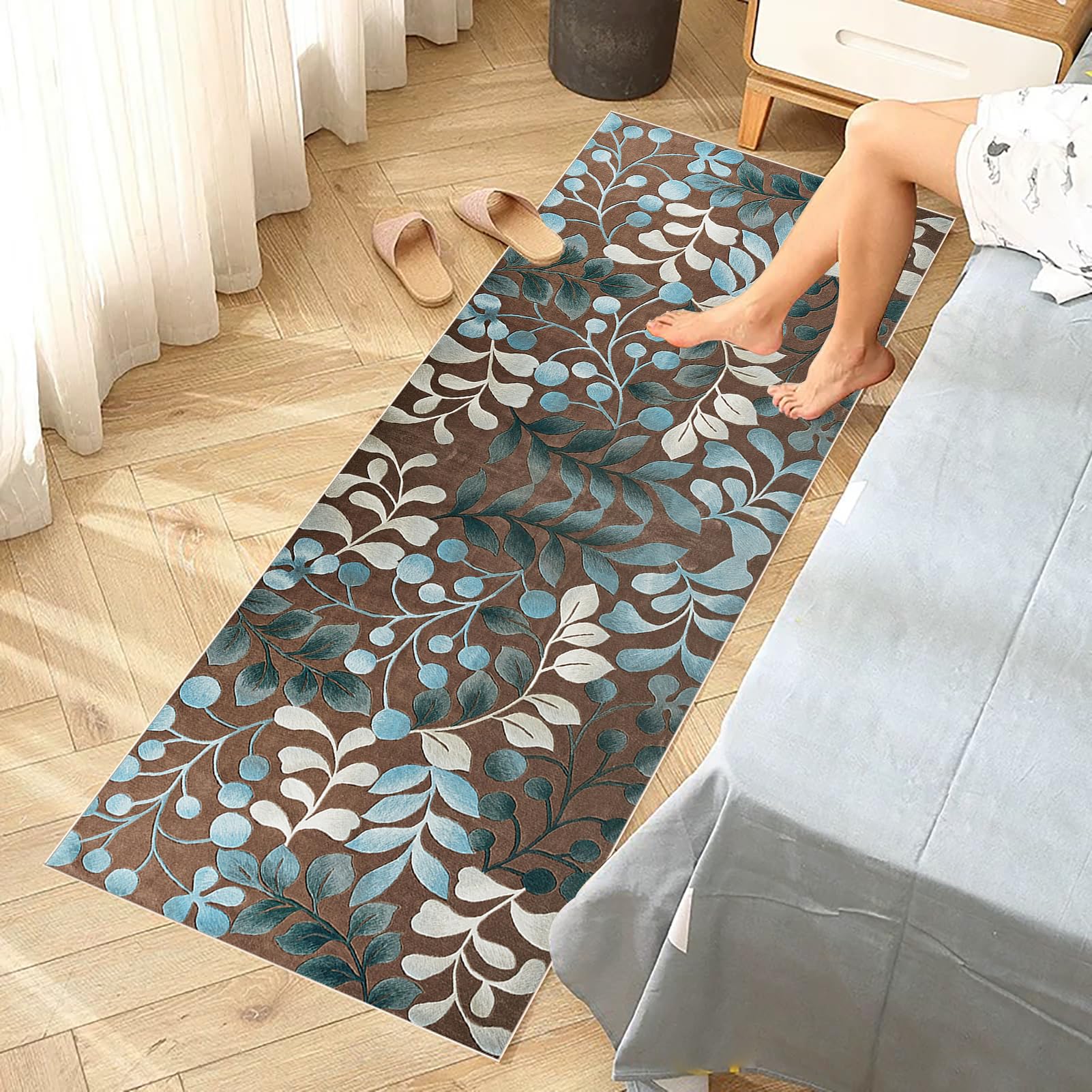 Dywany Runner Długi Chodnik Antypoślizgowy Dywan Dywan Do Prania Kuchnia Dywan Sypialnia Dywan Wejściowy Dywan Przejście Korytarz Kuchnia 100 x 450 cm