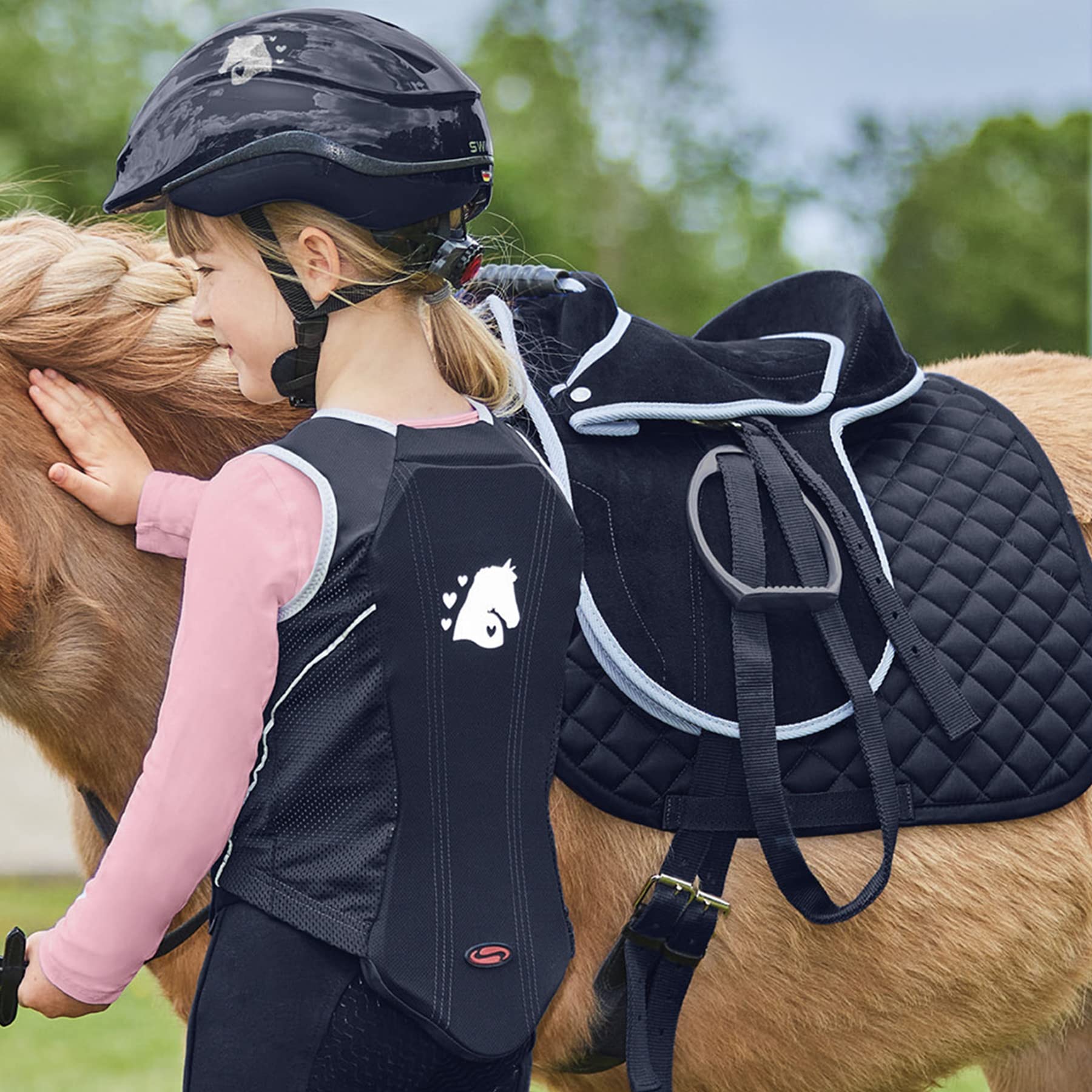 WALDHAUSEN Cuscino da equitazione per bambini Unicorn