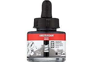 Amsterdam Acrylic Ink, Pearl Graphite 30ml