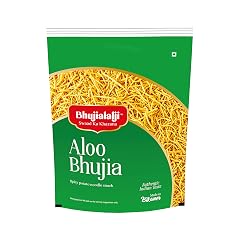 Bhujialalji Aloo Bhujia (pack of 1) 1kg | Namkeen made of potatoes,gram flour,Spices and herbs | All time favourite indian snacks/Namkeen | Ready to eat | Crsipy & Light snacks