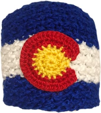 Colorado Flag Knit Fleece Lined Beanie 