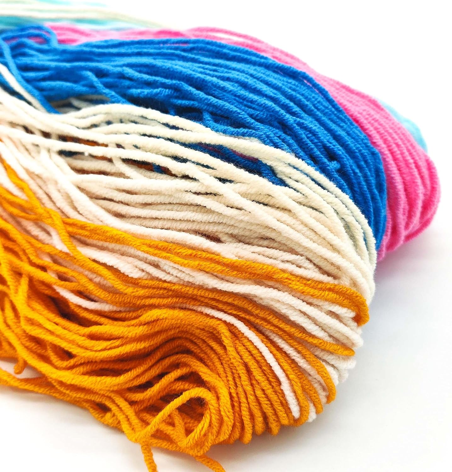 Howie's Needlepoint Needlepoint Kits for Adults, Pillow Front Cross Stitch Kit with Embroidery Pattern on Canvas, Yarn, 2 Needles and Instruction, 16 x 16inch(Colourful Geometry)