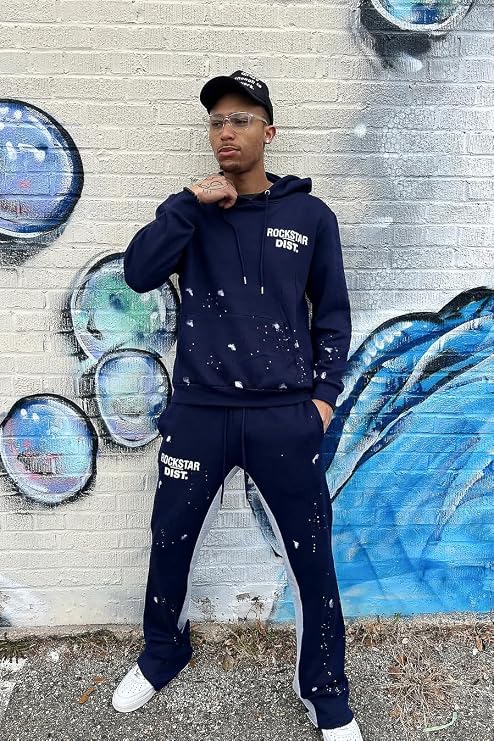 ROCKSTAR ORIGINAL Men's Raffer Hoodie Flare Track Set