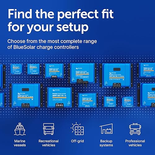 Miniatura 23 de Victron Energy BlueSolar MPPT Controlador de carga solar - Controladores de carga para paneles solares - 100V, 50 amperios, 12/24 voltios