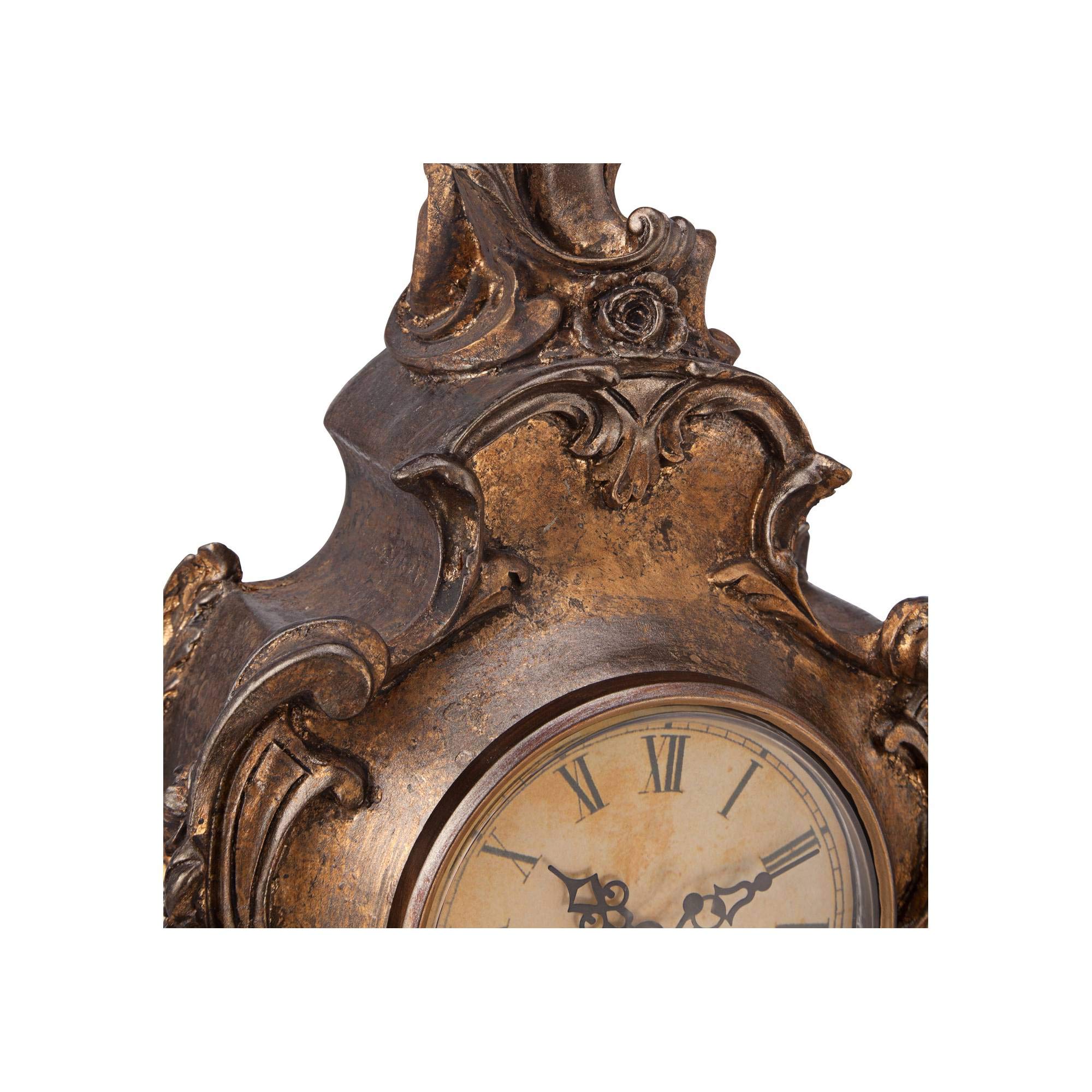 Buy Essence Desk Gold Steel Table Clock at 30% OFF by De Maison Decor