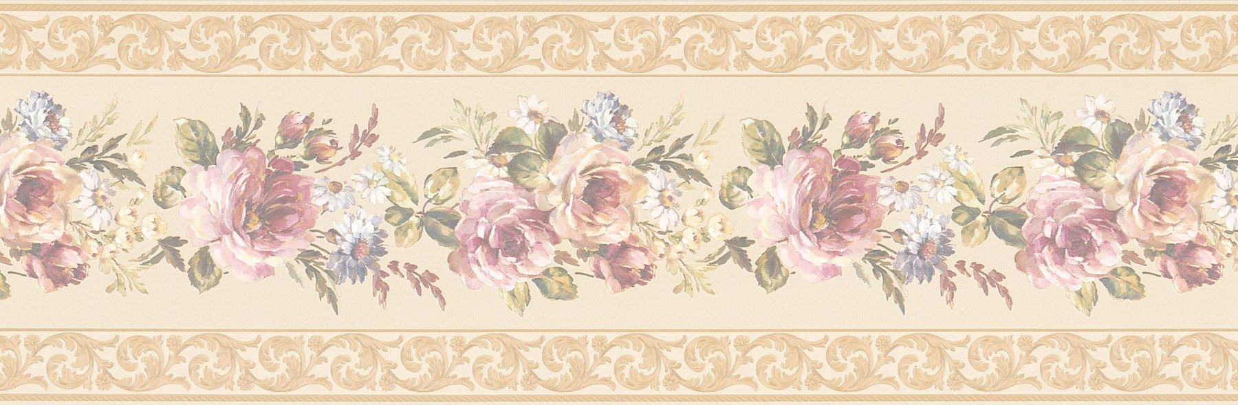 Frise murale papier peint floral vigne mirage 972b06207 frise adhésive salon couloir
