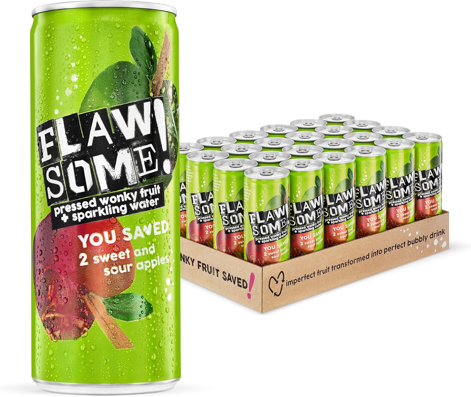 Flawsome! Drinks Lightly Sparkling Juice No Added Sugar 100