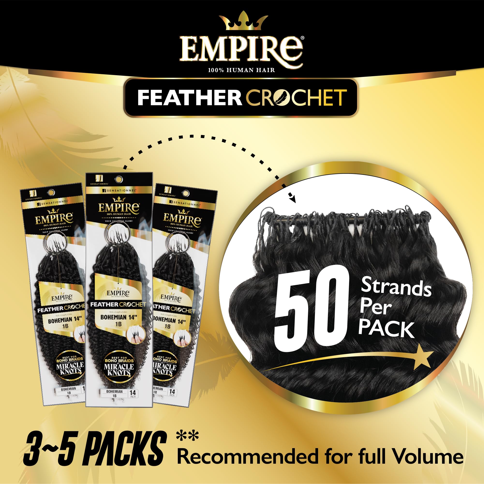Amazon.com : Sensationnel Empire Feather Crochet Braiding Hair