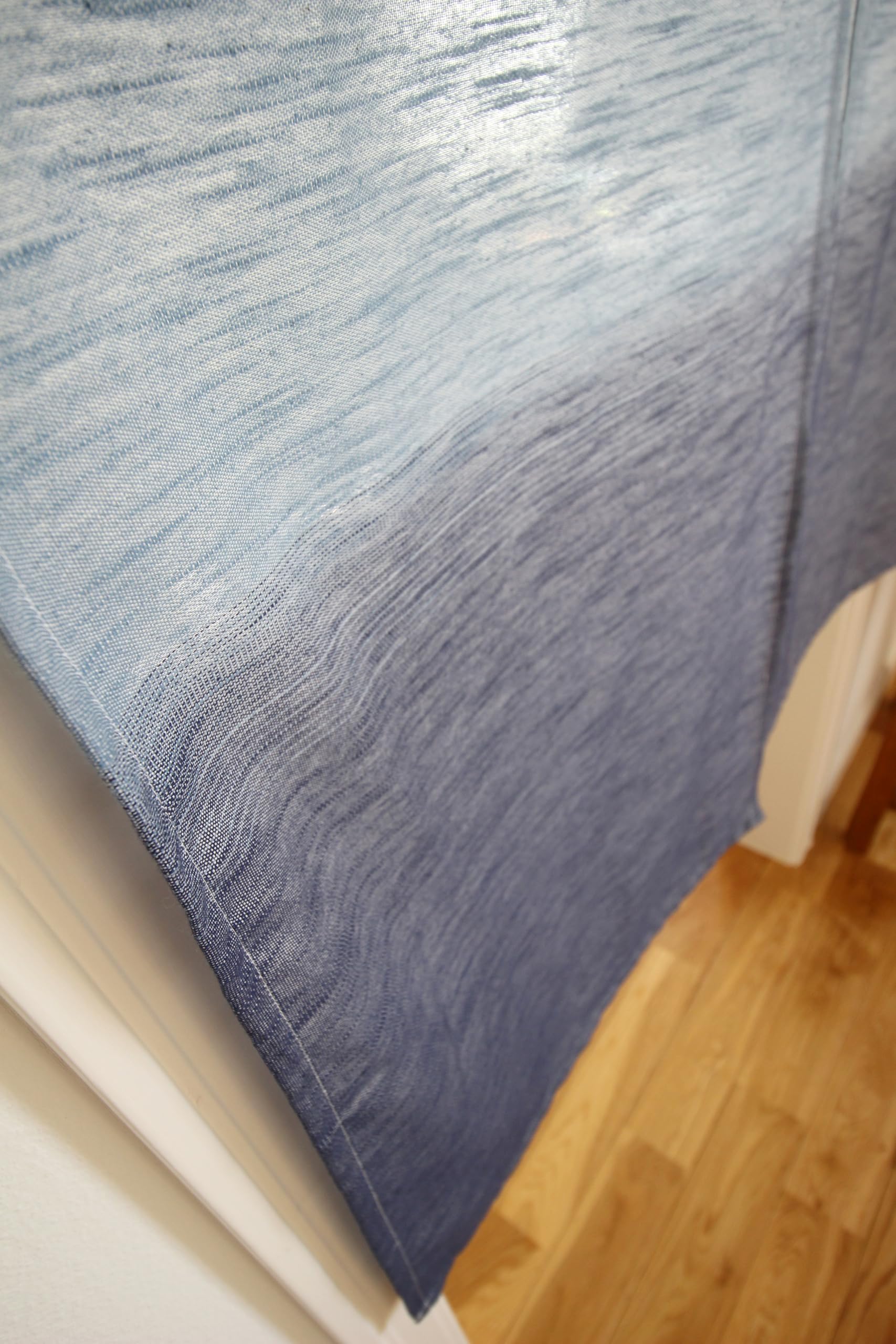 SunnyDayFabric Türvorhang (Breite 80 x Höhe 140 cm) GENSOU Tapestry Noren Raumteiler Vorhang (Blau)