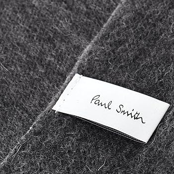 Paul Smith \"Cropped Logo\" カシミヤマフラー ブラック Amazon | [ポールスミス] マフラー Cropped Logo カシミヤブレンド