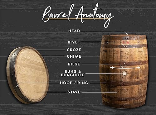 Miniatura 3 de Midwest Barrel Company - Barril auténtico de bourbonwhisky (53 galones) utilizado auténtico barril de madera de roble blanco americano para