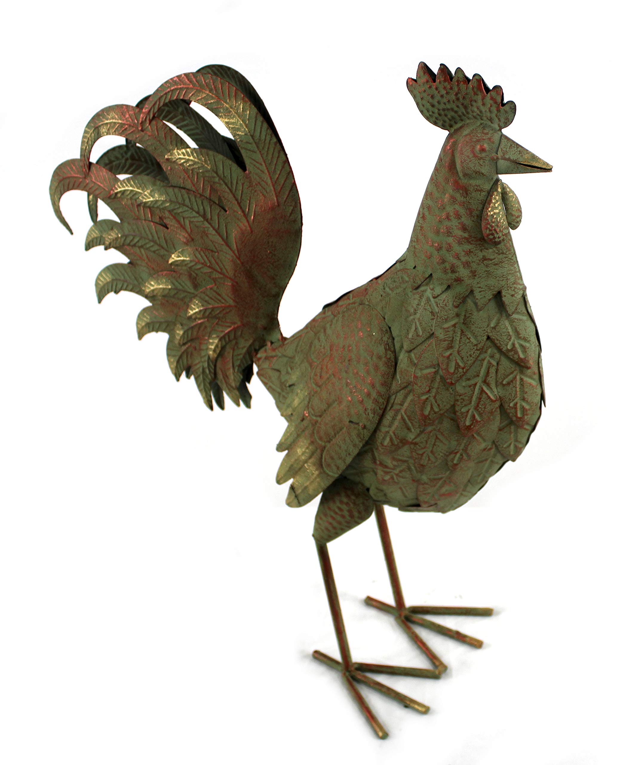 DARO DEKO Metall Figur Hahn XL 51cm x 60cm