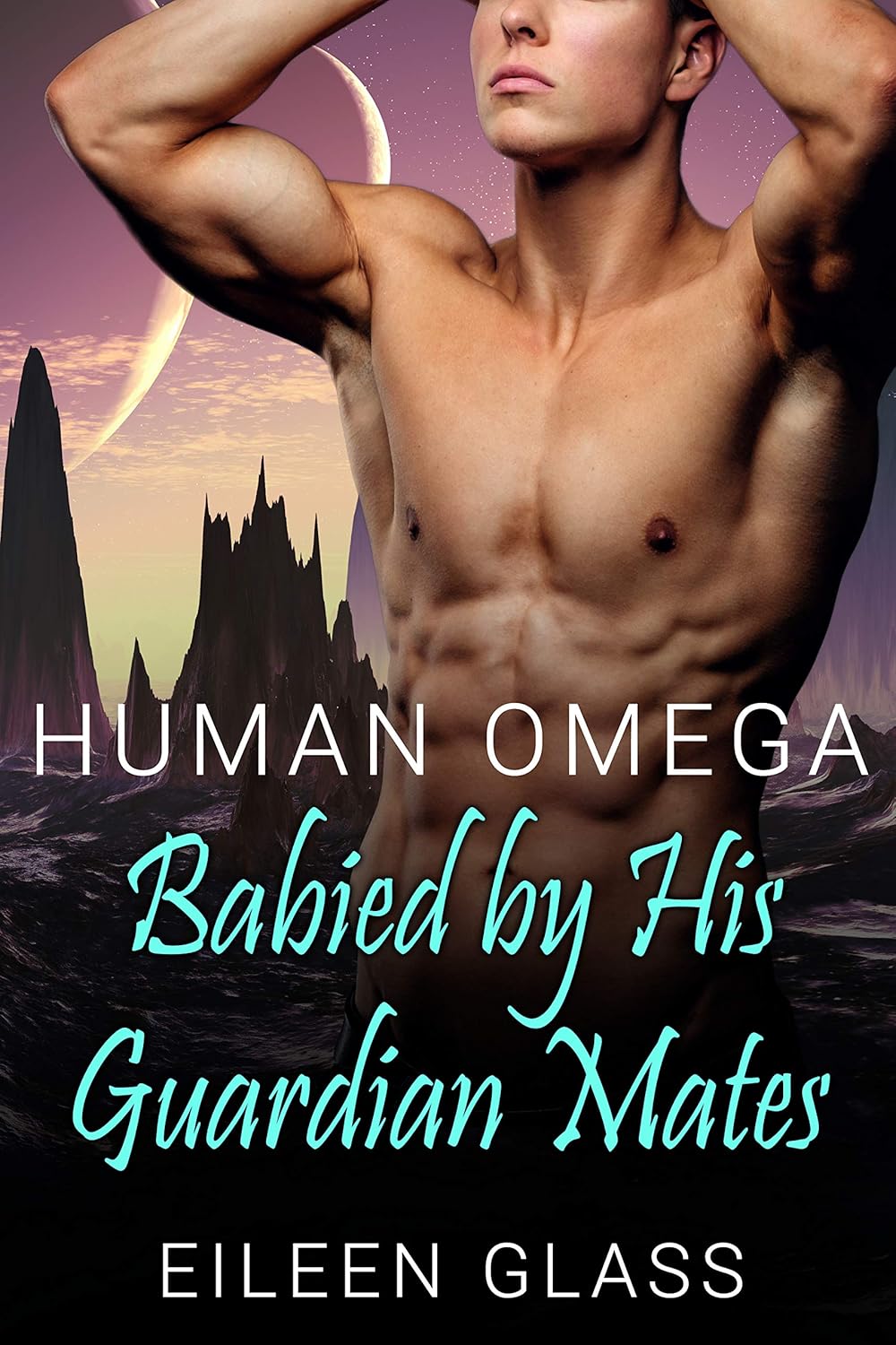 book cover for Human Omega: Babied by His Guardian Mates