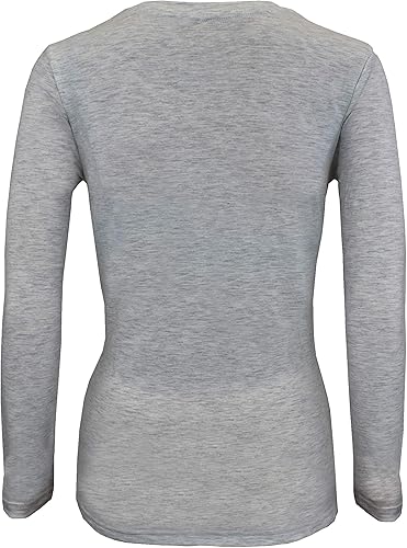 Miniatura 3 de Natural Uniforms Camiseta Under Scrub para mujer, cuello redondo, manga larga, paquete de 3, paquete múltiple de 3