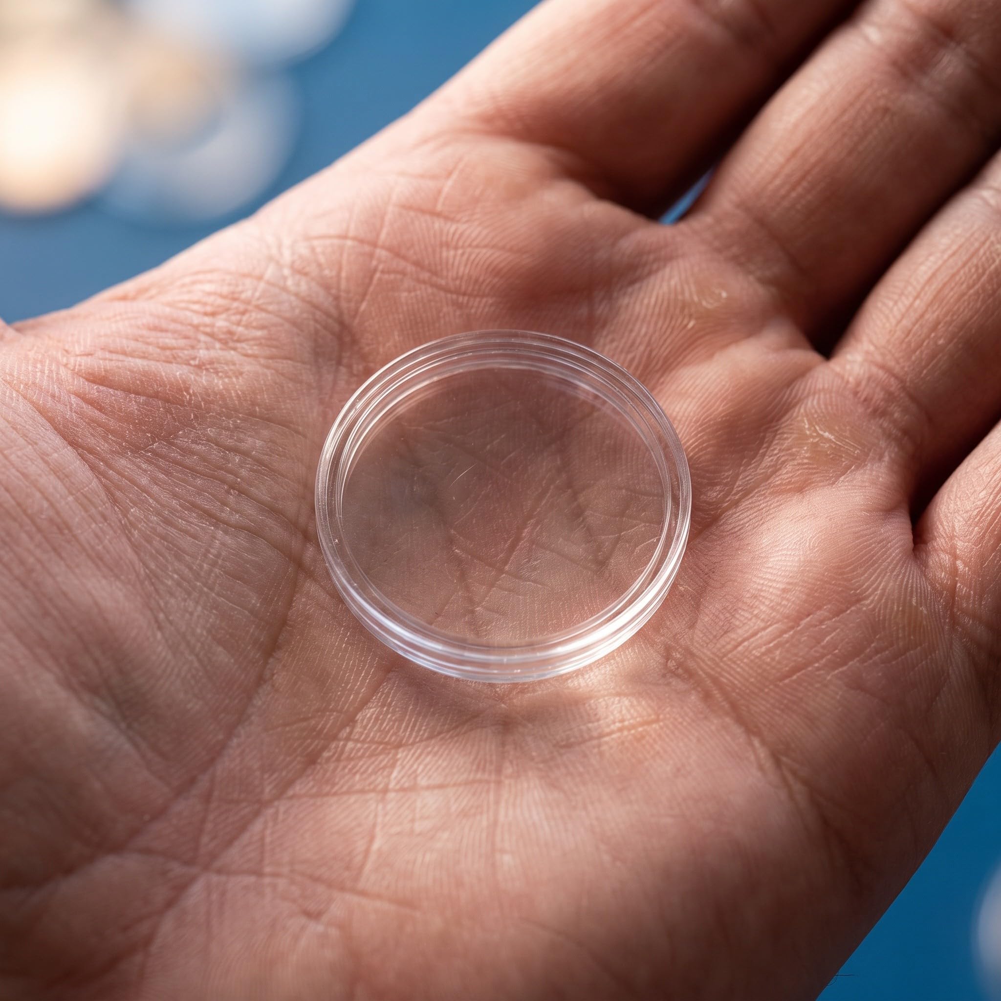 Gatuida 2 Juegos de cápsulas Transparentes para Monedas de 40 mm, Estuche
