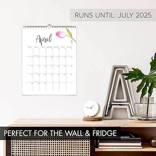 Miniatura 2 de Calendario estético de pared 2024-2025, desde enero de 2024 hasta julio de 2025, el planificador floral moderno perfecto para una fácil organización