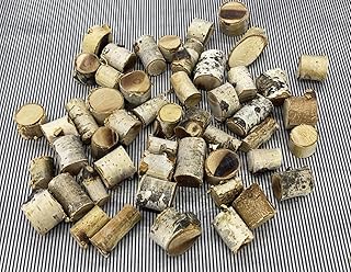 ECOVENIK - Mini Wood Logs 150 Gram in Pack - Original Craft Wood Sticks, vase Filler, Birch Small Wood Log, Rustic Home Decor