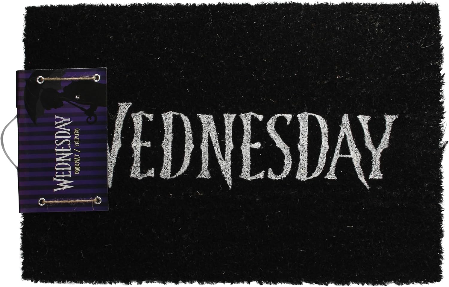 SD TOYS - Wednesday Logo Doormat - Coconut Fiber and PVC- 60 x 40 cm