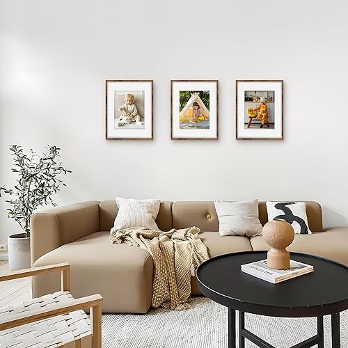 Miniatura 185 de Picrit - Juego de 12 portarretratos de 5 x 7 pulgadas para colgar en la pared o exhibir sobre una mesa, para fotos de 4 x 6 con paspartú o 5 x 7