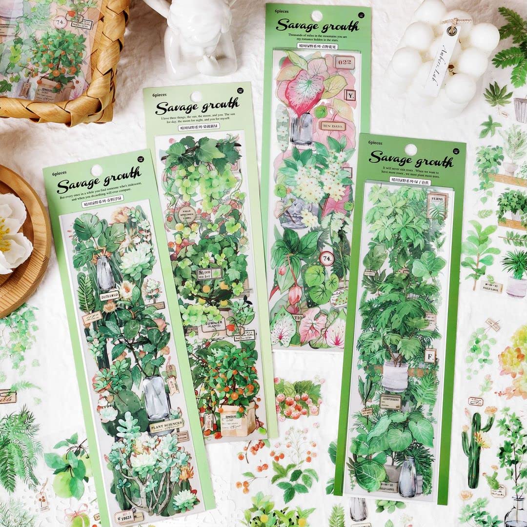 Papier do scrapbookingu, 24 arkusze, estetyczne naturalne naklejki do scrapbookingu, botaniczne naklejki do dziennika, dekoracyjne naklejki do majsterkowania, dekoracje do robienia kartek