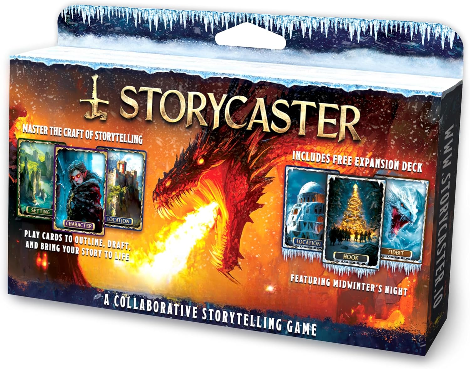 Storycaster – Fantasy I Starter Deck | Storytelling Card Game | Includes Free Midwinter Night's Expansion Pack (151 Cards)