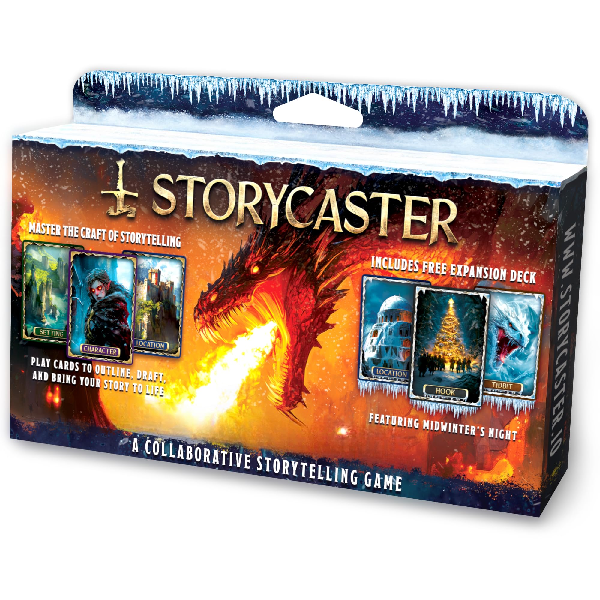 Storycaster – Fantasy I Starter Deck | Storytelling Card Game | Includes Free Midwinter Night's Expansion Pack (151 Cards)