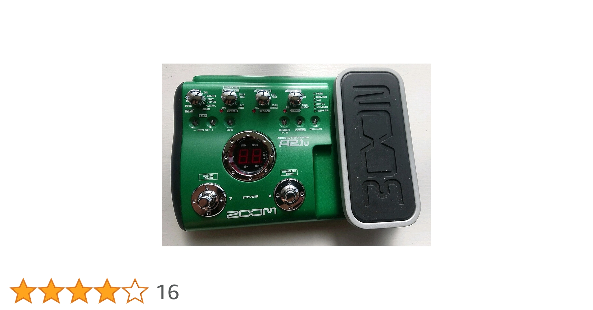 ZOOM A2.1u アコースティックエフェクター本体のみ Amazon | ZOOM アコースティックエフェクツペダル A2.1u