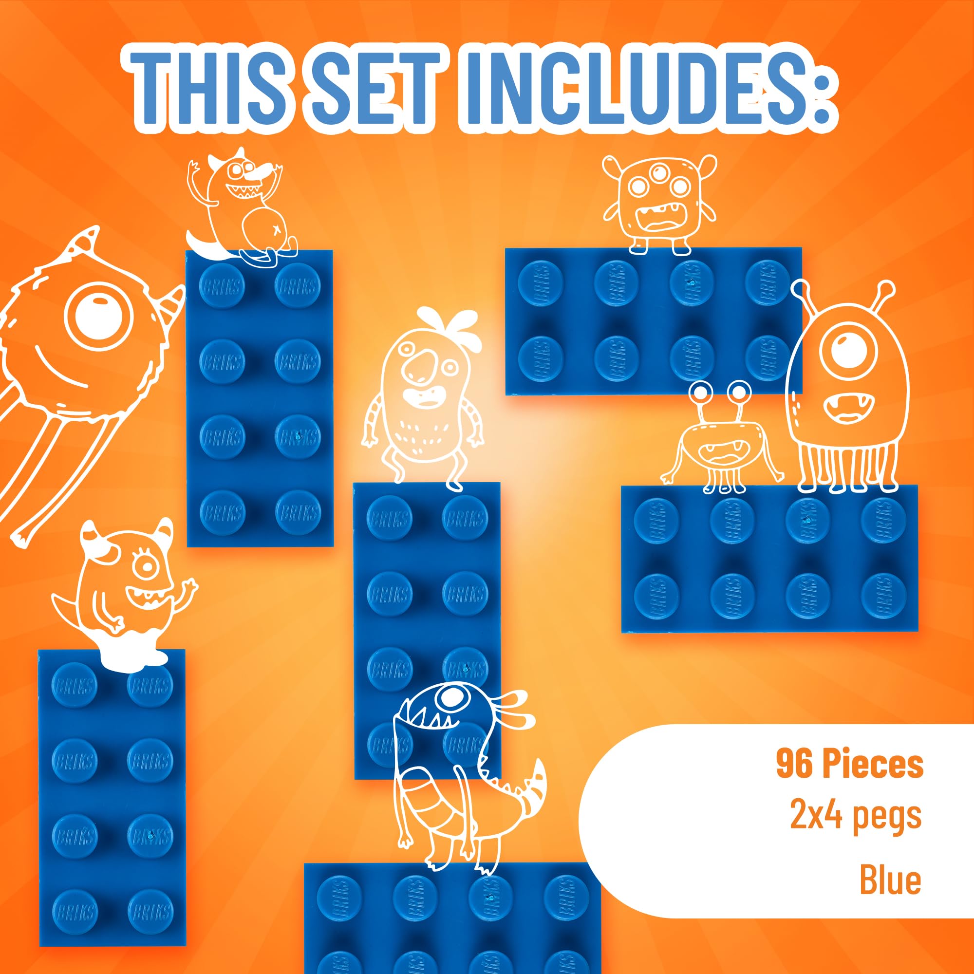 Amazon.com: Strictly Briks 2x4 Classic Bricks Building Set