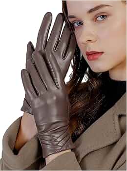 Gants En Cuir Véritable GSG, Noirs, Neufs Avec étiquettes
