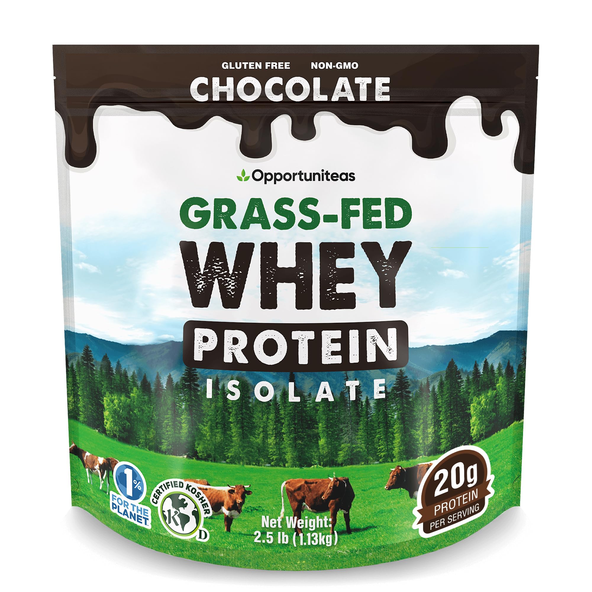 Unflavored Grass Fed Whey Isolate Protein Powder, 1 lb — Amazon image 9