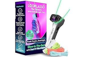 Loop Lasso® Nano: Glow-in-the-Dark String Shooter Toy with UV Blacklight