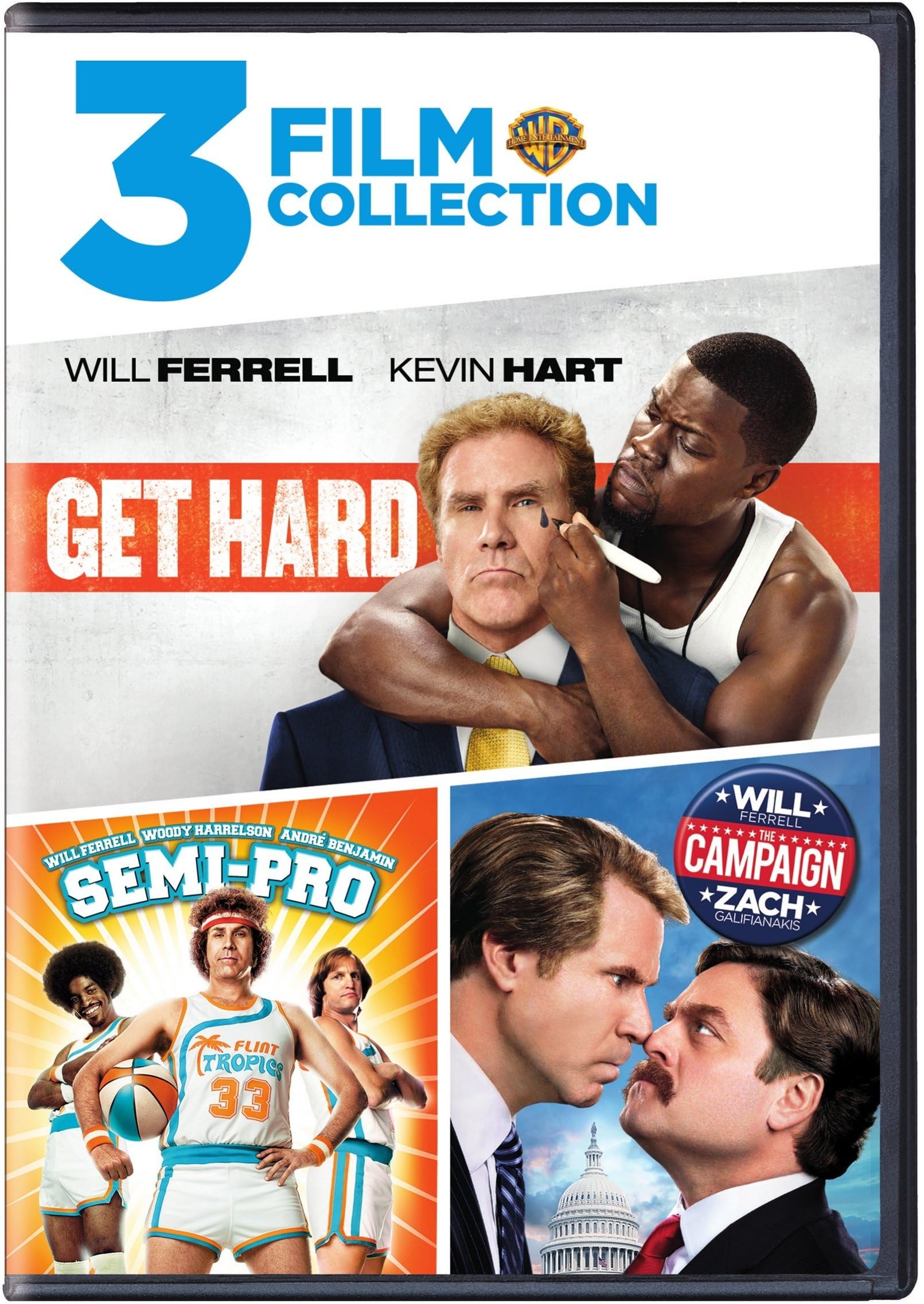 Cine de comedia con Will Ferrell 3 películas en DVD importadas de USA para superar el aburrimiento