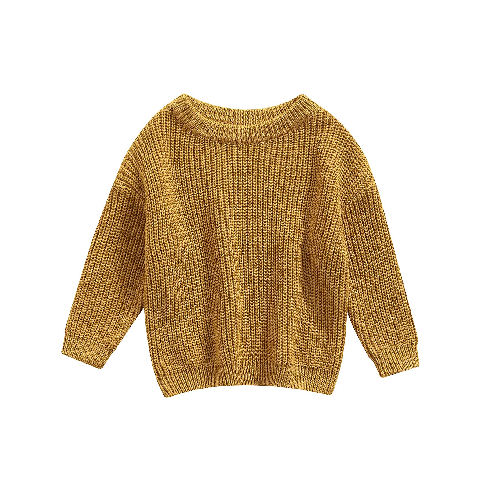 Baby Oversized Knitted Jumper Girls Boys Winter Ribbed Knit Sweater Chunky Pullover Long Sleeve Knitwear Top Soft Unisex Toddler Baby Clothes Autumn Outwear — view 25