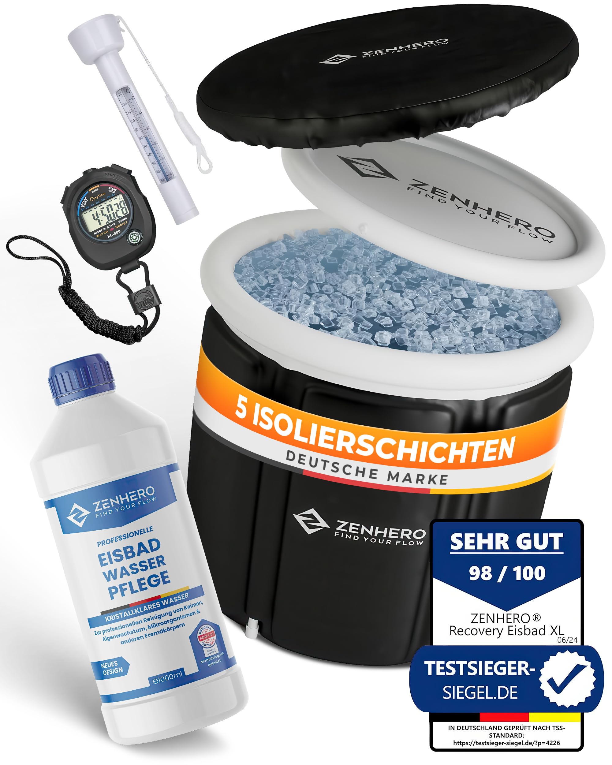 Botte Per Ghiaccio Terapia - 85 Cm, Portatile, Per Recupero Atletico - Foto 4